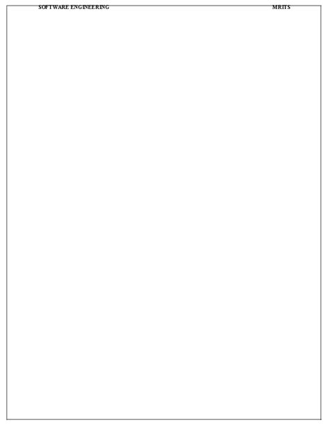 Software Engineering MRITS: Comprehensive Guide to Software ...