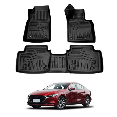3D Floor Mats for Mazda 3 BP Series Hatch Sedan 2019-2025 All-Weather ...