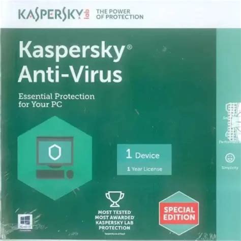 Kaspersky Antivirus 1 Device License — TeckPot