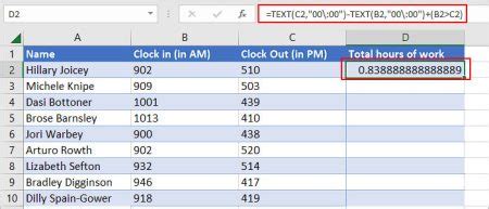 Excel Formula to Enter Time 的图像结果