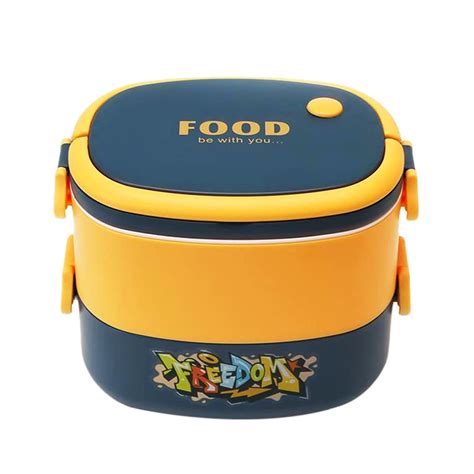 Kuber Industries Insulated Lunch Box With 2 Compartments|100% BPA Free ...