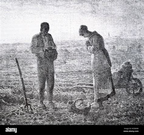 Print of the painting titled 'The Angelus' by Jean-François Millet ...