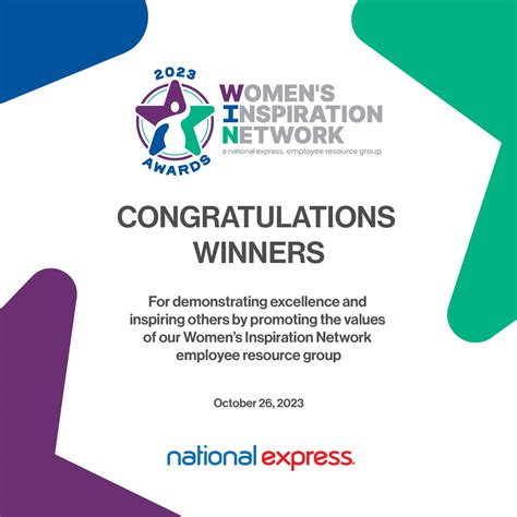 Women’s Inspiration Network at National Express North America Awards ...