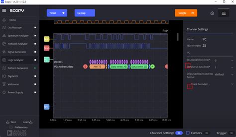 Scopy Logic Analyzer [Analog Devices Wiki]