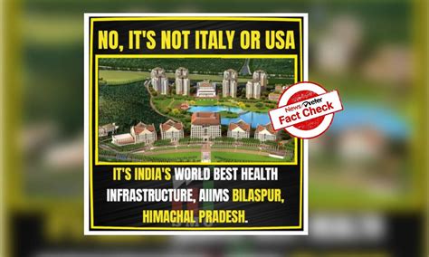 Photo of Malaysian university falsely passed off as new AIIMS Bilaspur ...