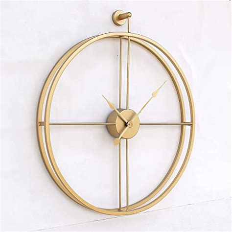 Buy AUTHENTIC CRAFTS Decor Incredible Stylish Golden Metal Large Analog ...