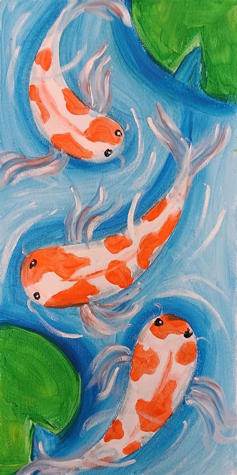 Paint Party With Friends - Koi Fish, 121 N Harlem Ave, Freeport, IL ...