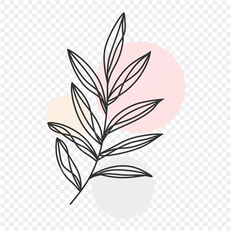Hand Drawn Plant Vector Design Images, Hand Drawn Minimalist Plant ...