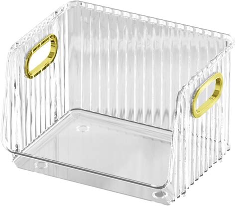 K.B. SALES Cosmetic Storage Bins Clear Makeup Organizer Bathroom Vanity ...