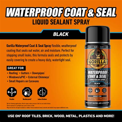 Gorilla Waterproof Coat & Seal Spray Black | Waterproof Spray
