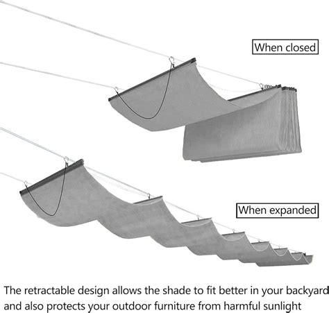 PFCDZDU Retractable Pergola Canopy, Outdoor Patio Slide Wire India | Ubuy
