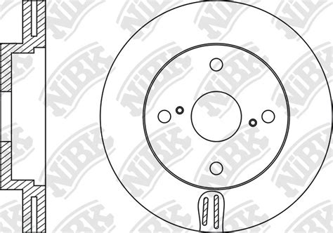 NiBK RN1198V Vented Front Rotor for BYD F3 (2005–2025) / L3 (1.8L)
