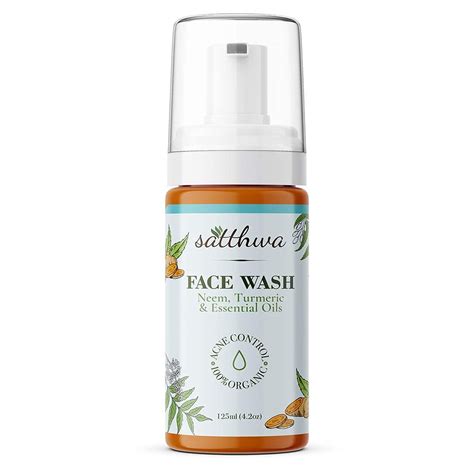 Satthwa Neem & Turmeric Face Wash for Acne & Pimples with Turmeric ...