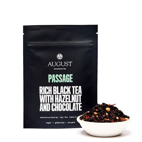 Passage Hazelnut Chocolate Premium Loose Black Tea by August Uncommon ...