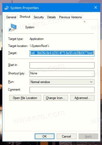 Open System Properties Menu 的图像结果