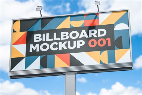 公路巨型广告牌设计样机模板v1 Billboard Mockup 001-变色鱼