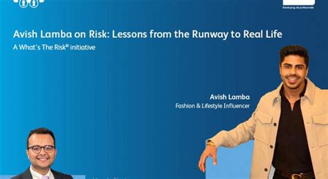 IRM India’s What’s The Risk? ® Interview With Avish Lamba, Fashion ...
