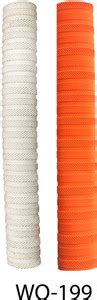 Y2M Pair of 2 cricket bat handle grip (1 white + 1 orange grip) MSD-199 ...