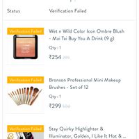 [Resolved] Purplle.com — cosmetics product verification failure but ...