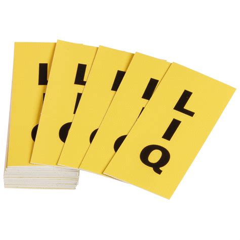 LIQ, Yellow, Pipe Marker Label Kit - 800TJ3|176233 - Grainger