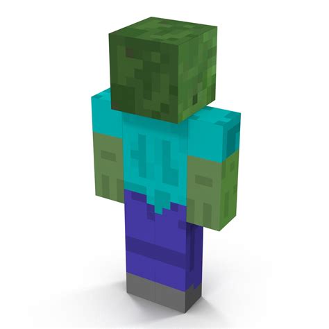 3D Minecraft Zombie Rigged model | 3D Molier International