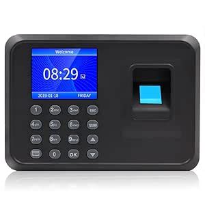 Biometric Employee Time Attendance Machine, Fingerprint Clock with 2.4 ...