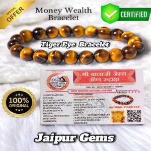 Ismail Gems Wholesaler Tiger's Eye Beads Bracelet Price in India - Buy ...