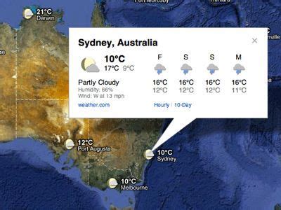Google adds weather information layer to its Maps application