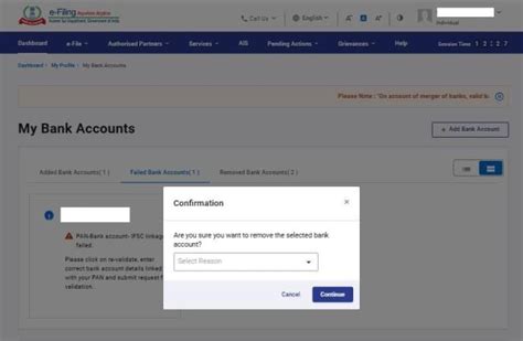 My Bank Account User Manual | Income Tax Department