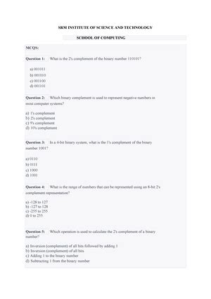 Introduction TO Computer System - Computer System Architecture - Studocu