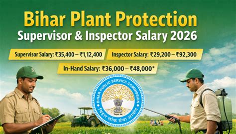Bihar Plant Protection Supervisor and Inspector Salary 2026, Check ...