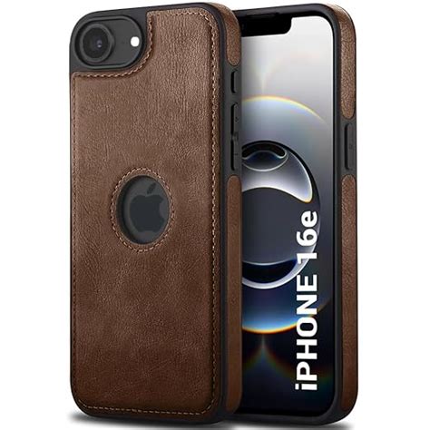 TheGiftKart Genuine Leather Finish Back Cover Case for iPhone 16e ...
