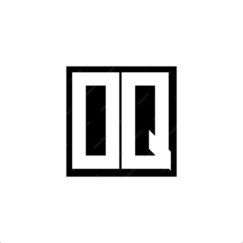 Oq modern letter combination logo minimalistic design | Premium Vector