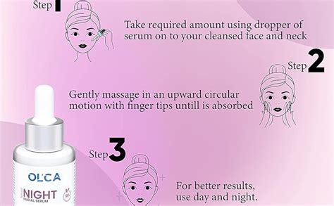 OLCA - Aging Facial Night Serum, Enhances Glow, Reduce Fine Lines (30 ...