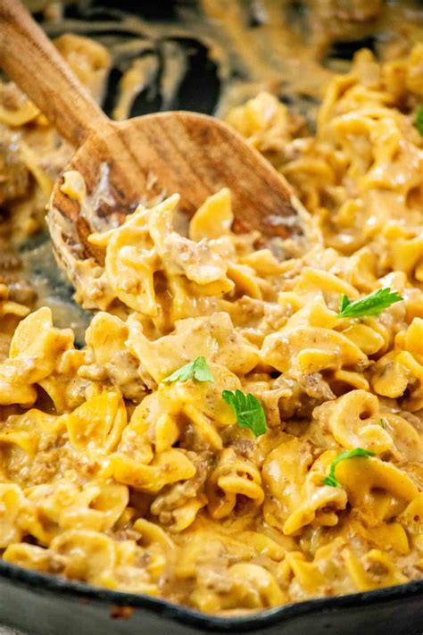 Best Homemade Creamy Beef Stroganoff Hamburger Helper Recipe : Jawns I ...