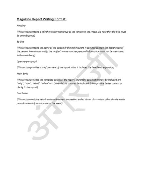 Image result for Article Writing Format ISC