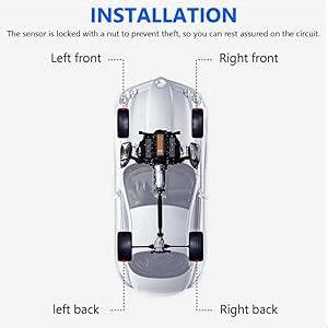 NYTRYD Solar Power Tire Pressure Monitoring System Wireless TPMS ...
