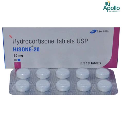 Hisone-20 Tablet 10's Price, Uses, Side Effects, Composition - Apollo ...