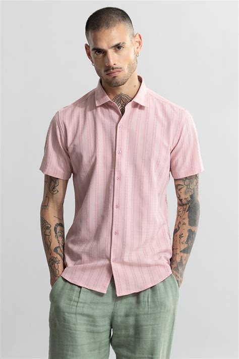 Buy Men's Caliph Pink Shirt Online | SNITCH