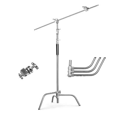 DIGITEK® (DCST 001) 11ft (apx) Heavy Duty Light Boom C-Stand with 3.5ft ...