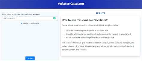 Image result for Variance Calculations