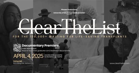 Clear the List Documentary Premiere | Clear the List
