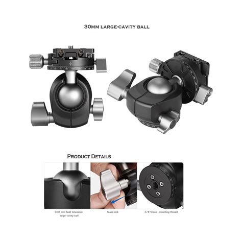 Leofoto LH-30R Ball Head Quick Release Plate Easy to Handle ...