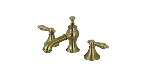 Kingston Brass KC7063AL Vintage 1.2 GPM Widespread Bathroom Faucet with ...