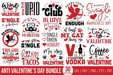 Anti Valentine's Day SVG Bundle Vol.2 Graphic by CraftlabSVG · Creative ...