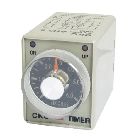 AC 380V 0-6 Seconds 6s Housing Delay Timer Time Relay 8 Pin AH3-3 ...