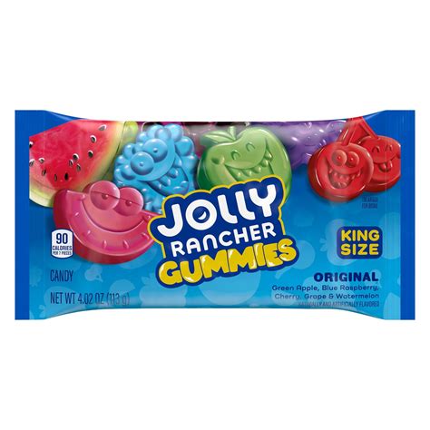 (2 pack) Jolly Rancher Gummies Assorted Fruit Flavored King Size Candy ...