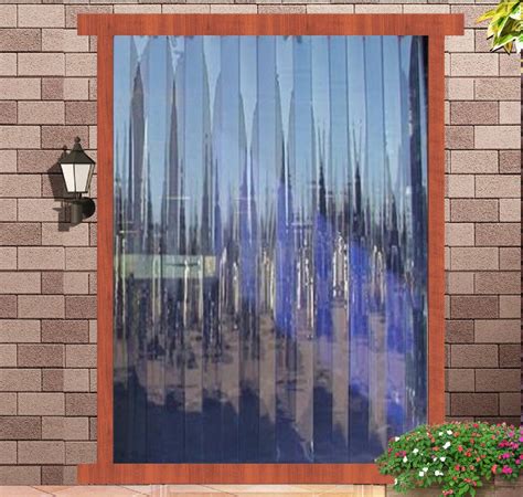 Buy Kuber Industries PVC 6 Strips AC Curtain - 7ft, White Online at Low ...
