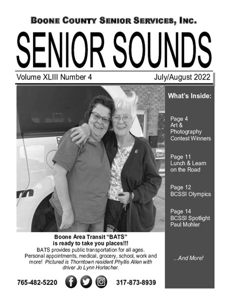 Fillable Online BCSSI-Boone County Senior Services, Inc.Lebanon IN Fax ...