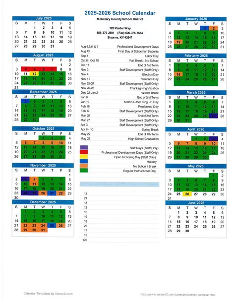McCreary county school district Calendar 25-26 Revised [pdf] - EduCounty